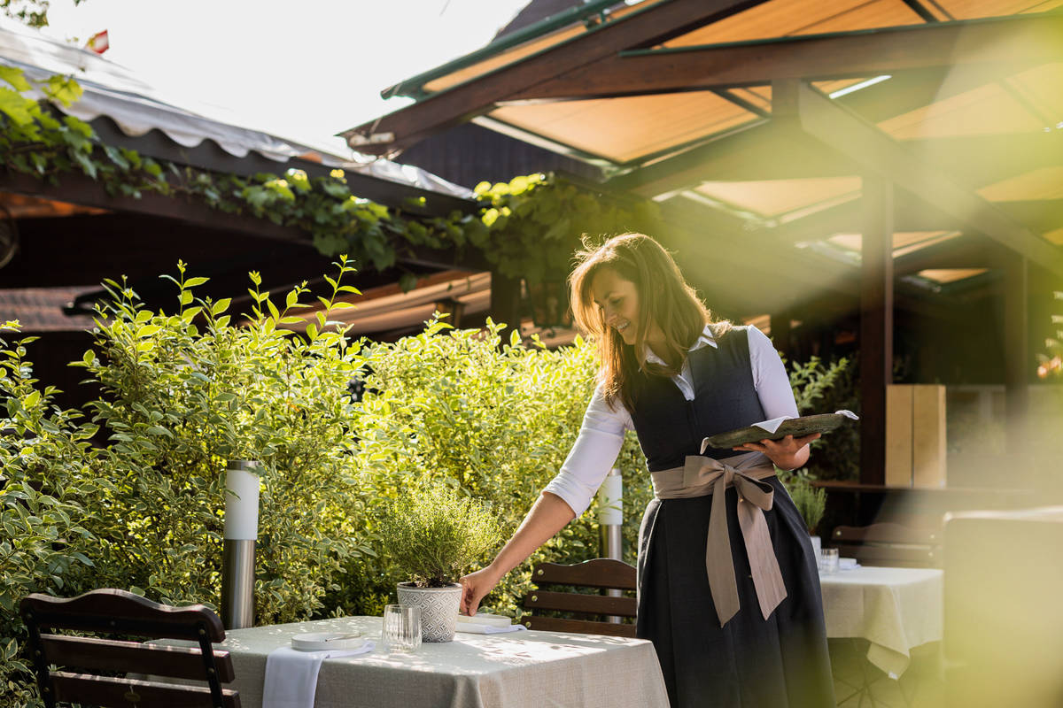 Garten im Landgasthaus Essl