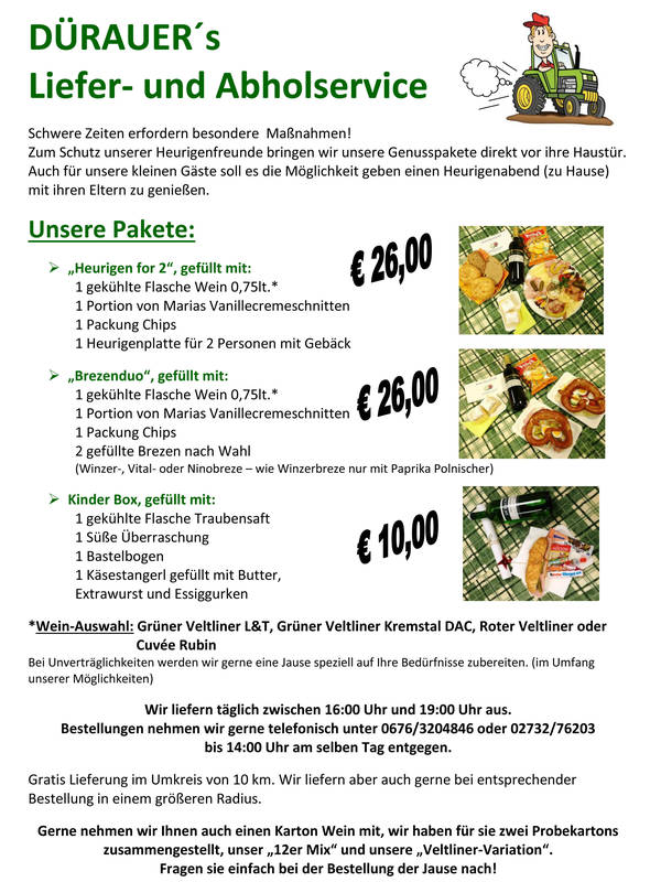 Lieferservice Übersicht