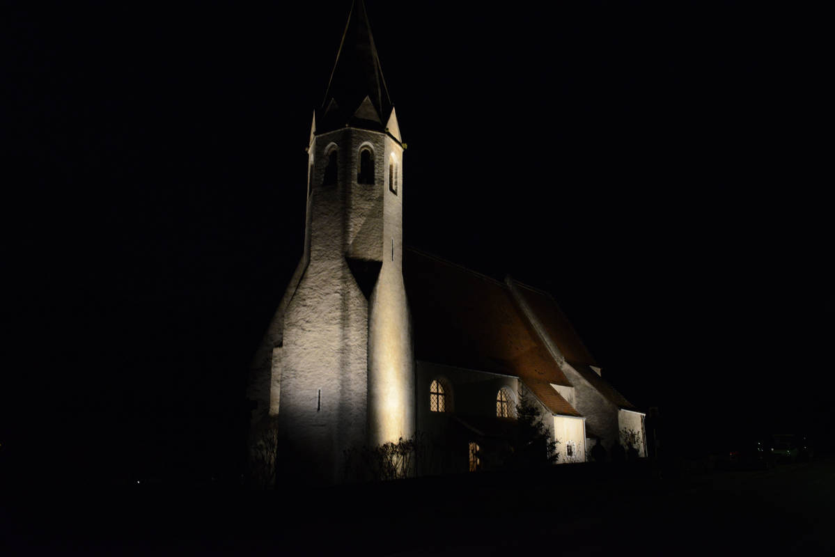 St. Johann im Mauerthale beleuchtet