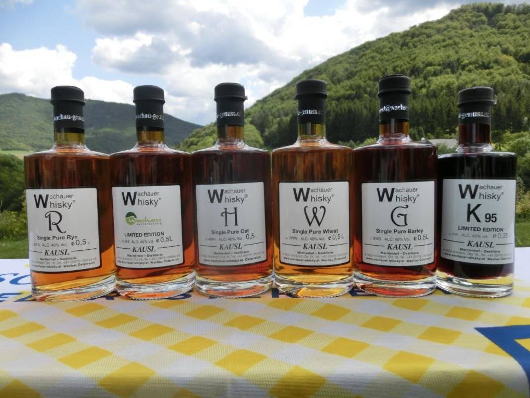 Wachauer Whiskysortiment beim Kausl