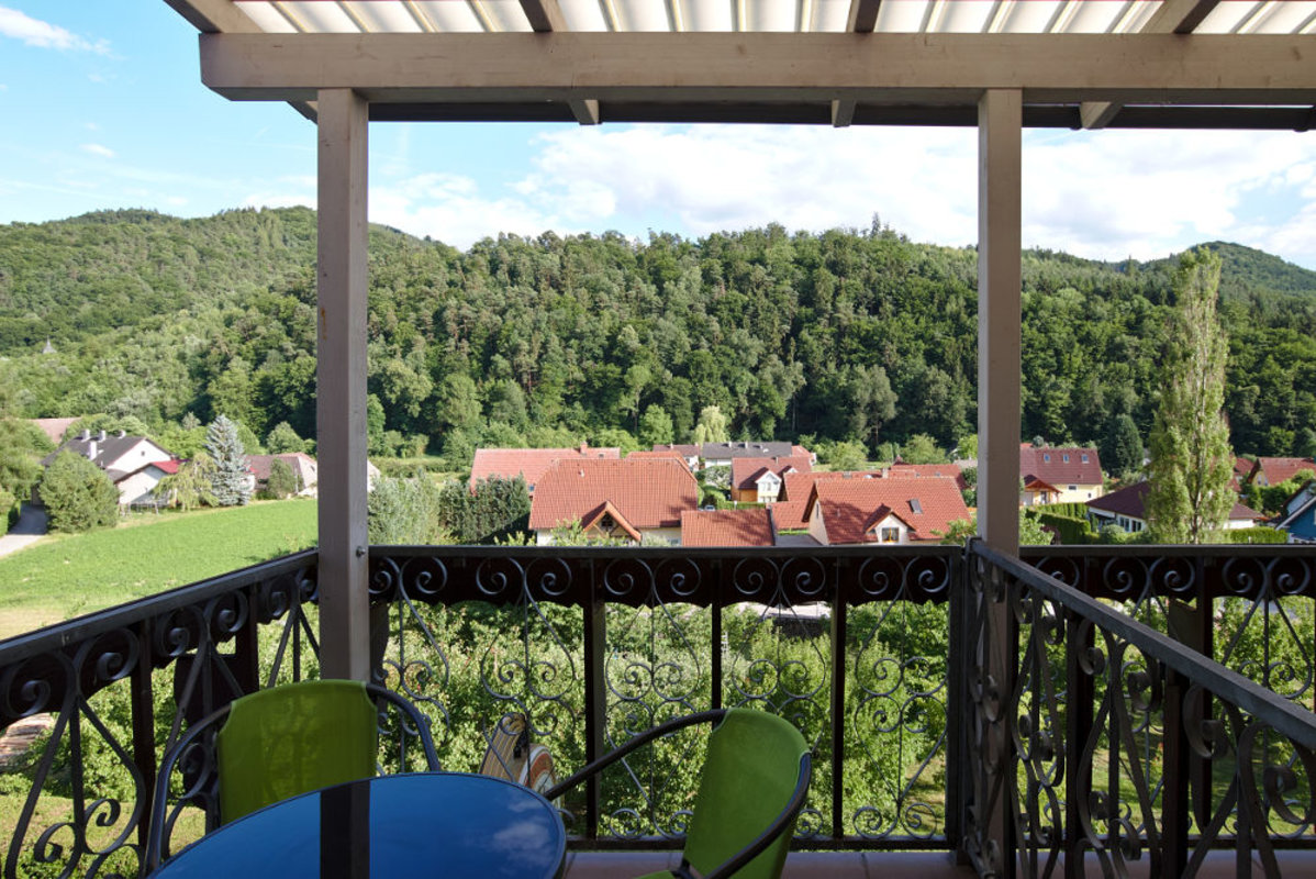 Ausblick aus der Frühstückspension Haidn