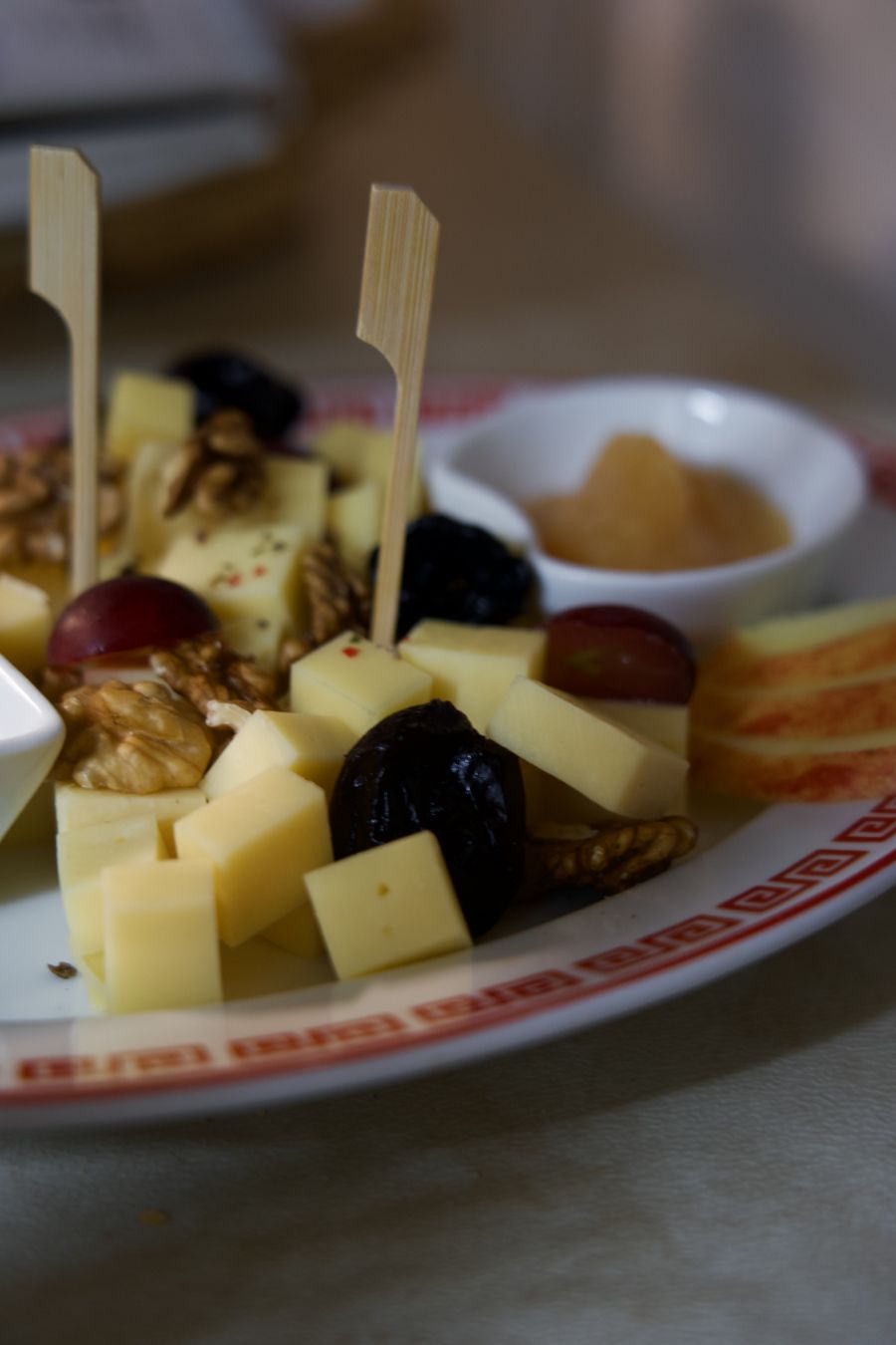 Detail einer Heurigenjause.