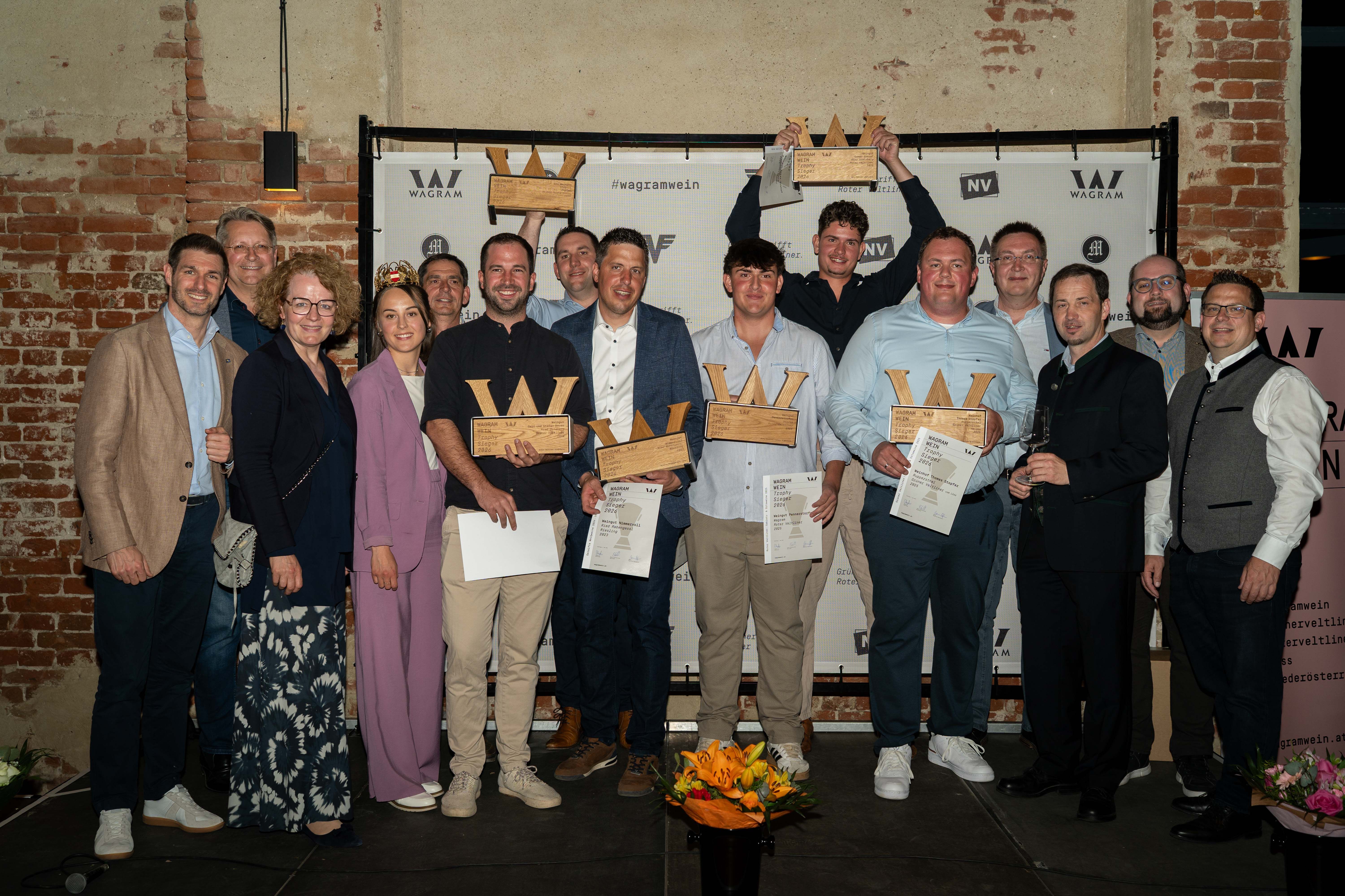 Gruppenfoto der WAGRA WEIN Trophy Gewinner
