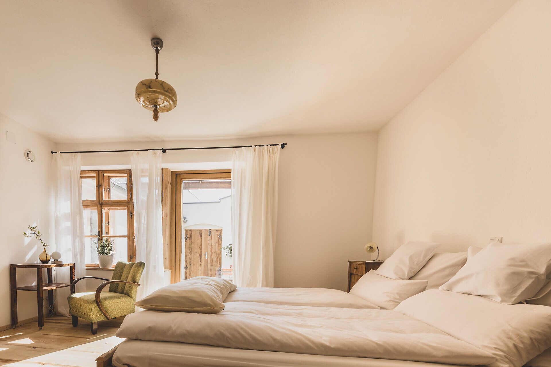 Schlafzimmer mit Doppelbett Greisslerei Gösing