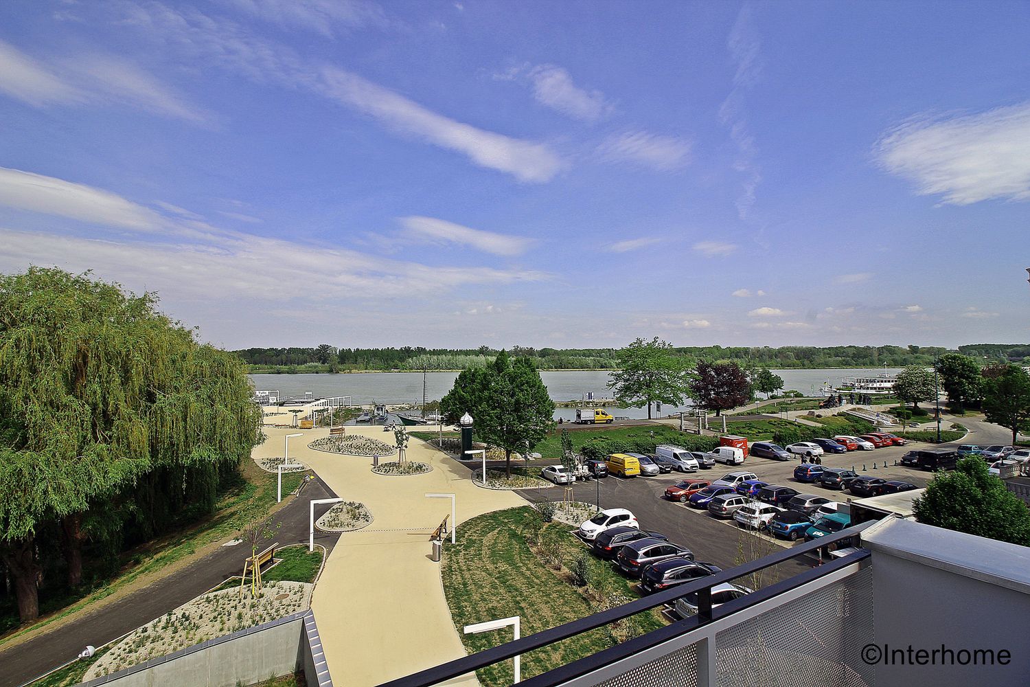 Blick vom Balkon Richtung Nibelungenplatz 