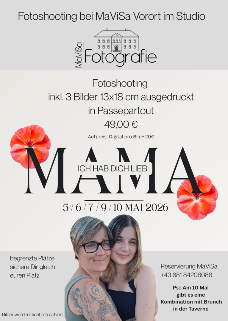 Ein Plakat mit zwei Frauen und Blumen