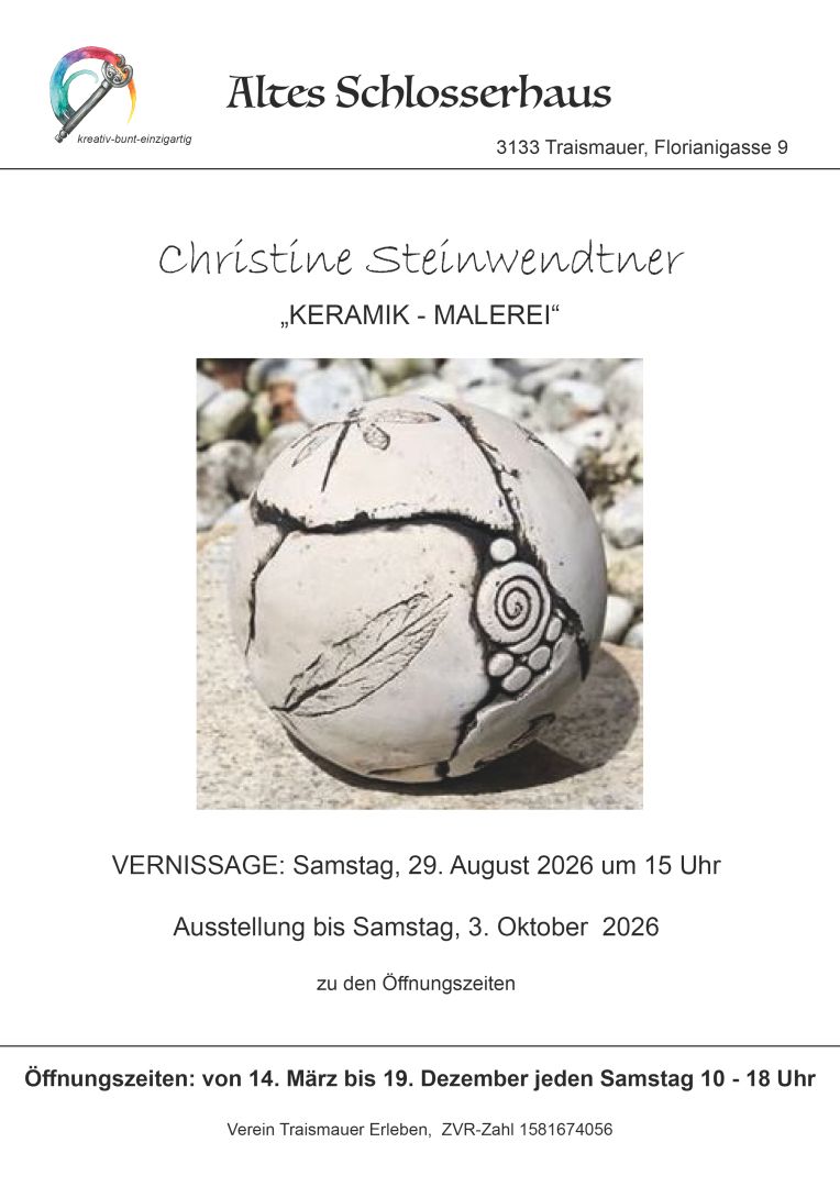 Plakat Ausstellung Christine Steinwendtner