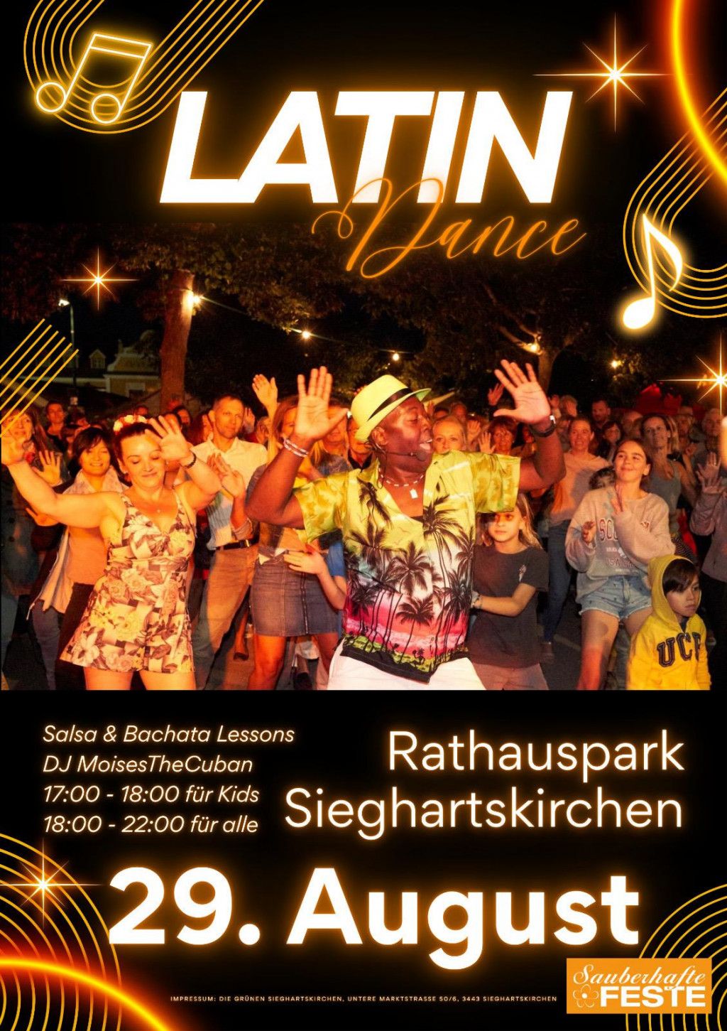 DJ Moisesthecuban tanzt im Rathauspark Sieghartskirchen