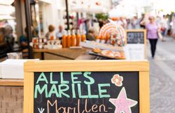 Marillenprodukte in der Kremser Landstraße