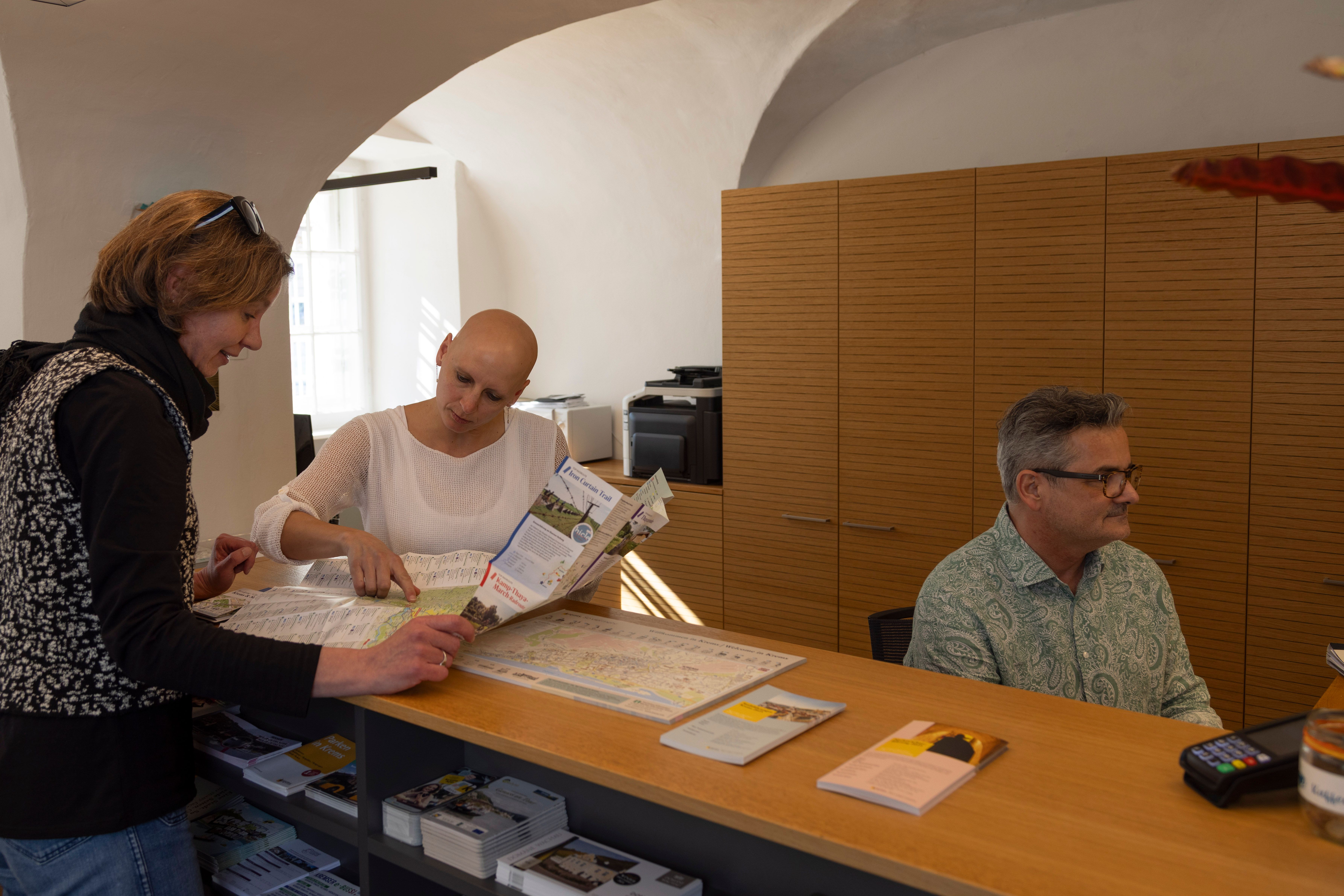 Beratungssituation in der Infostelle Krems