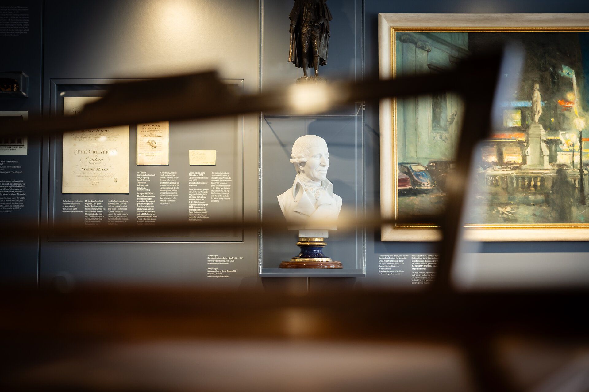 Eine Büste von Joseph Haydn im Museum.
