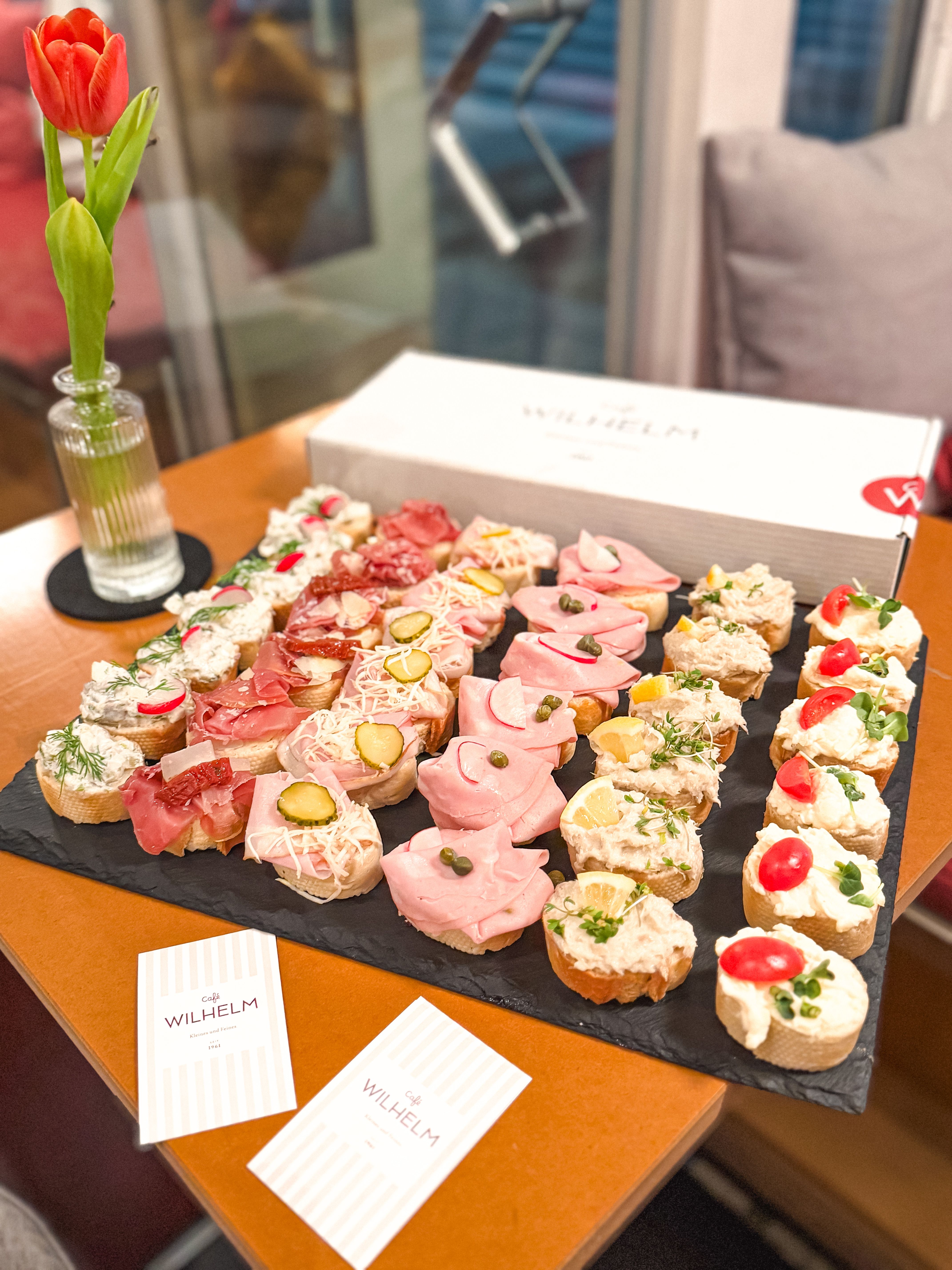 Variation von belegten Brötchen