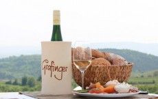 Schöne Aussicht, guter Wein, schmackhafte Jause...