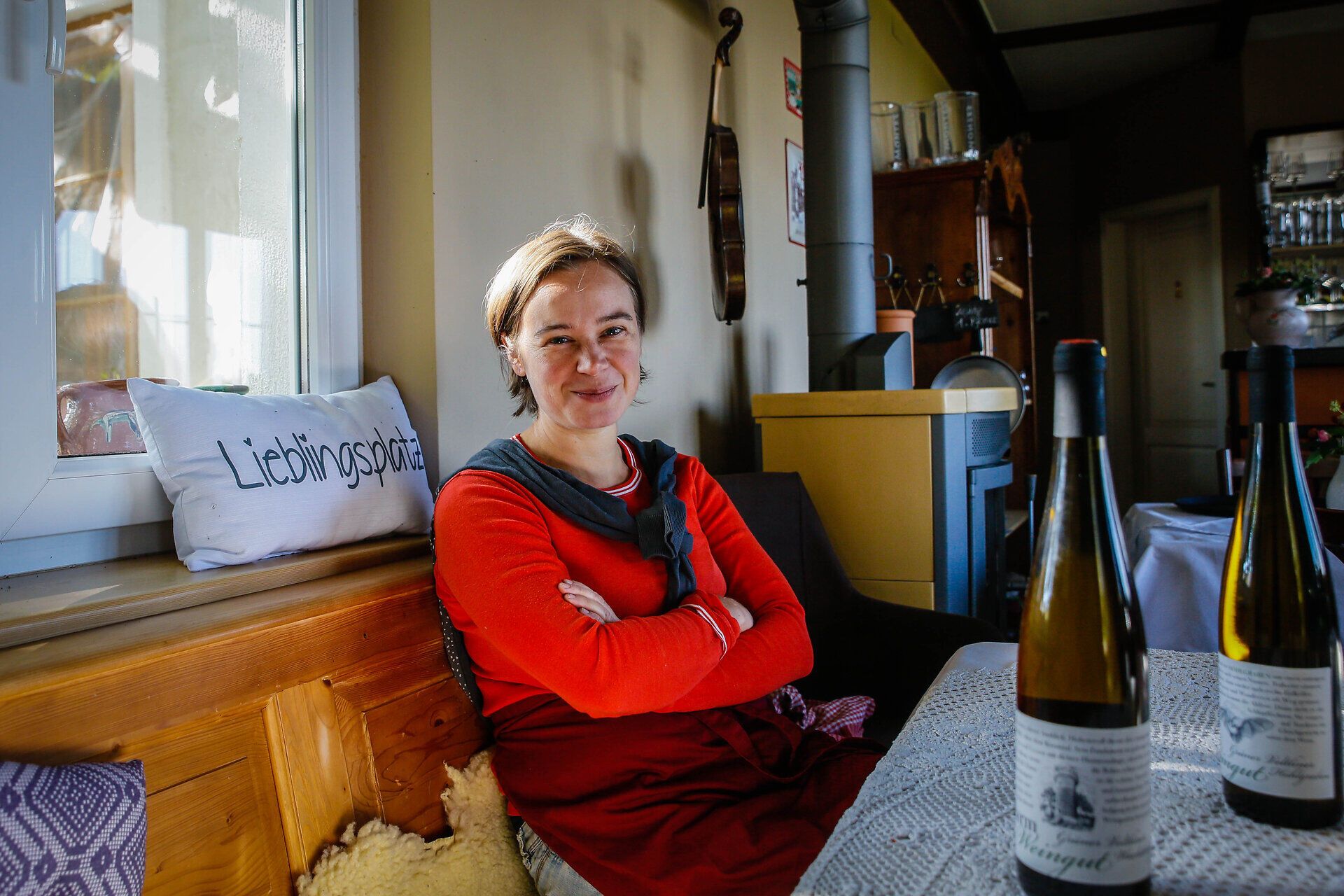 Maria Harm vom Weingut Harm in Krustetten.