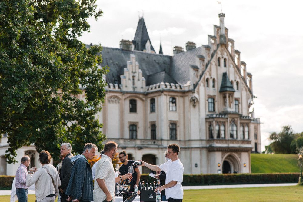 Schloss Grafenegg als großartiger Rahmen der Verkostung.