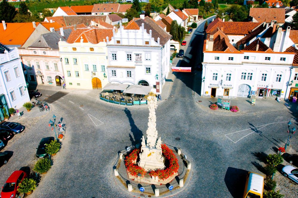 Der Holzplatz in Langenlois.