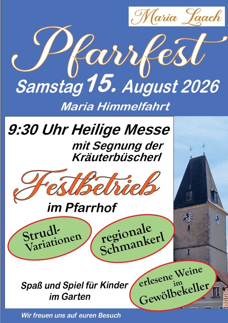 Pfarrfest Maria Laach mit Kräutersegnung