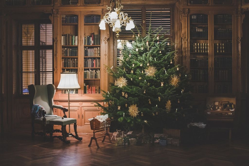 Weihnachtliche Bibliothek