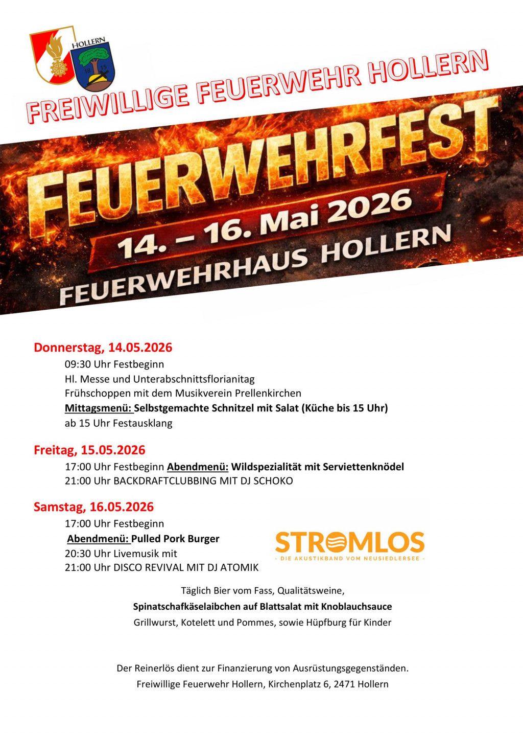 Einladung Feuerwehrfest