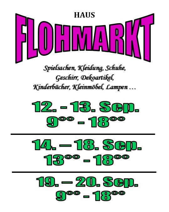 Hausflohmarkt