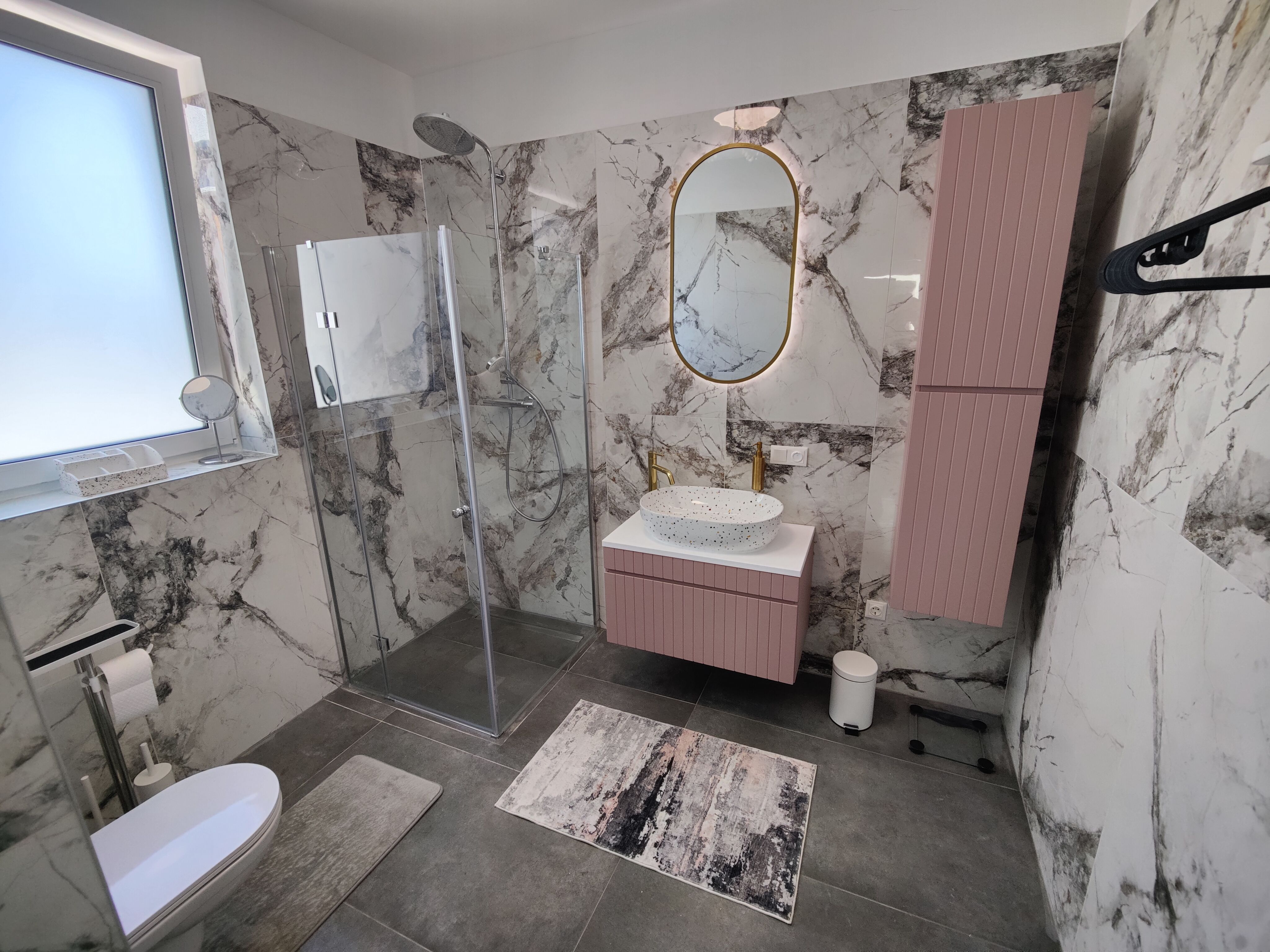 Badezimmer im Apartment Felicitas