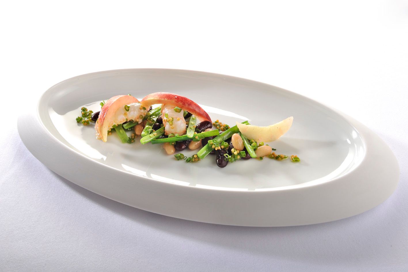 Bohnensalat Langostinos