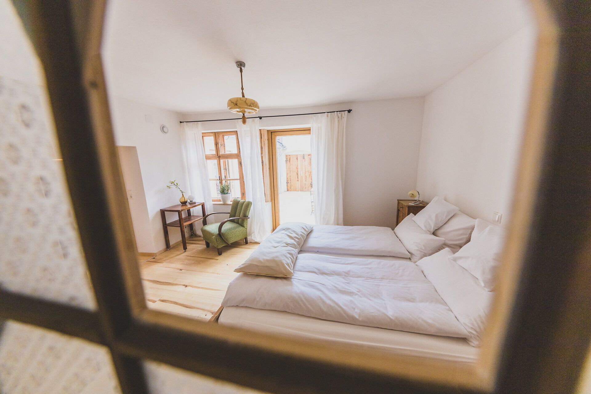 Schlafzimmer mit Doppelbett Greisslerei Gösing