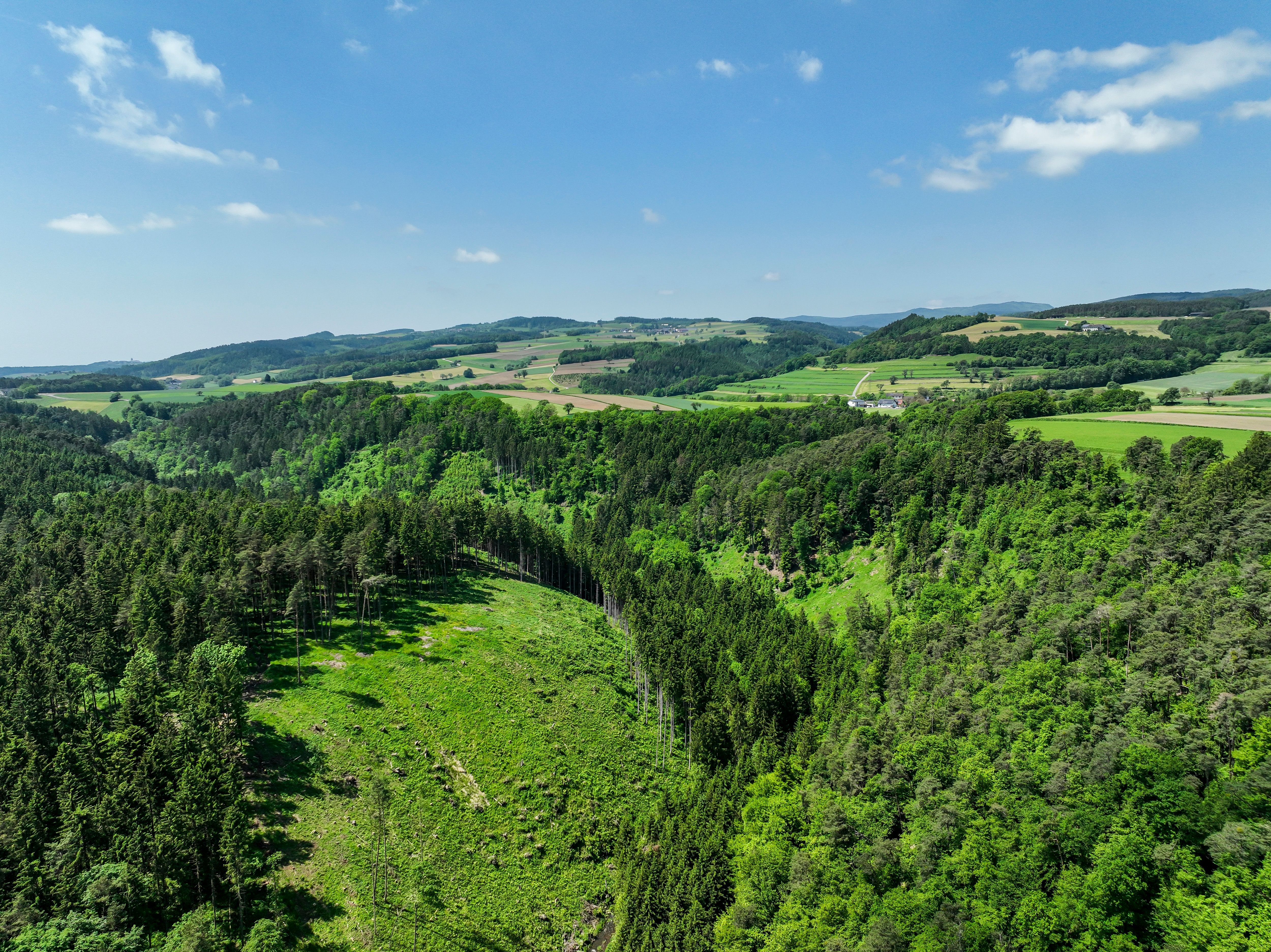 Luftaufnahme des Schwarzautales