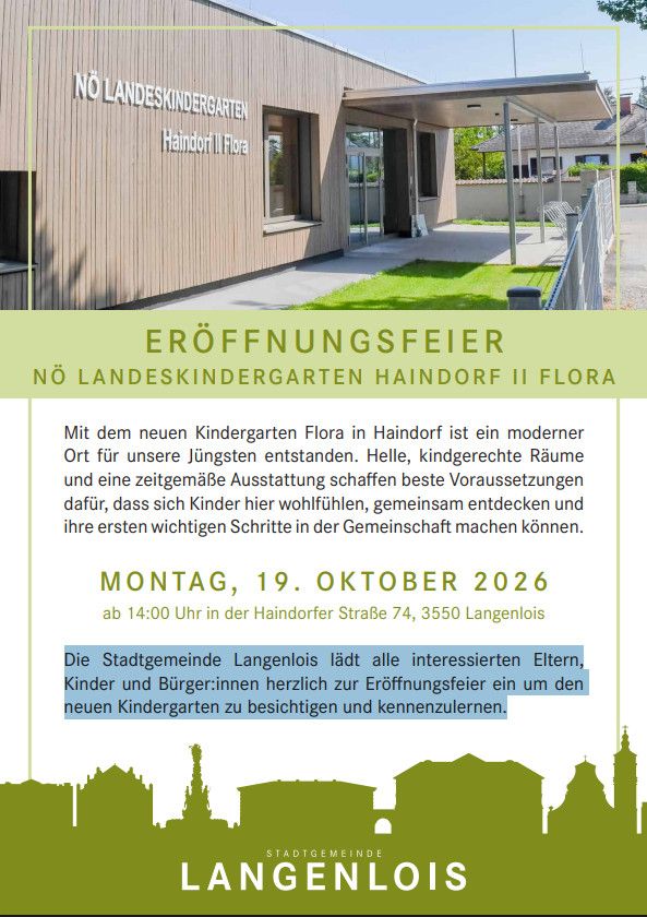 Kindergarteneröffnung Haindorf