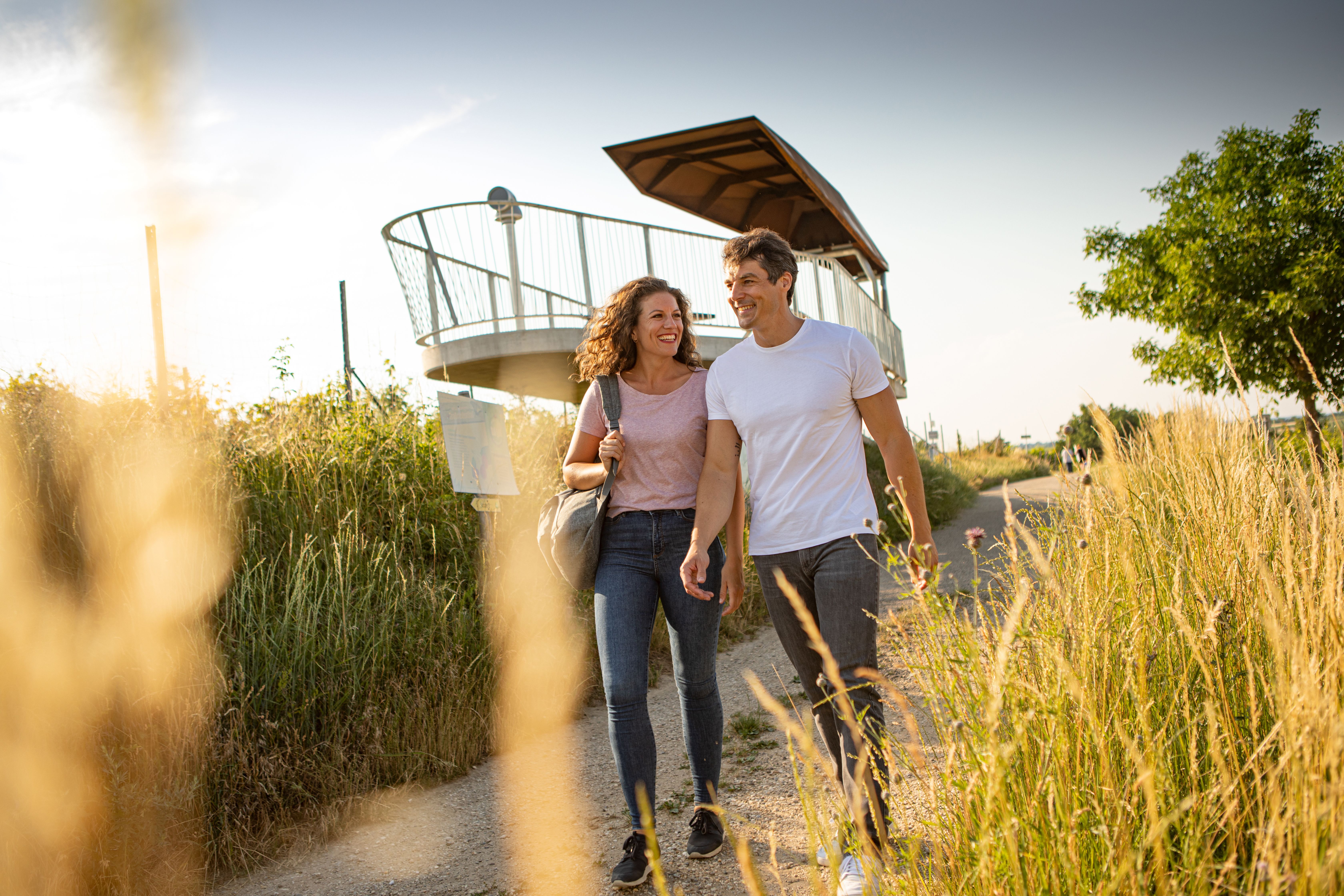 Pärchen beim Wandern