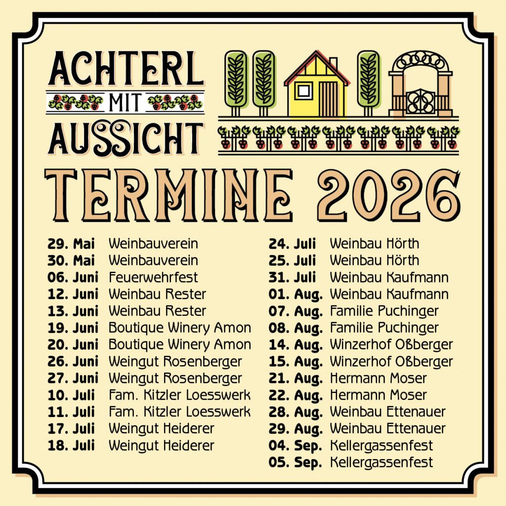 Jede Woche schenkt ein anderes Weingut aus.