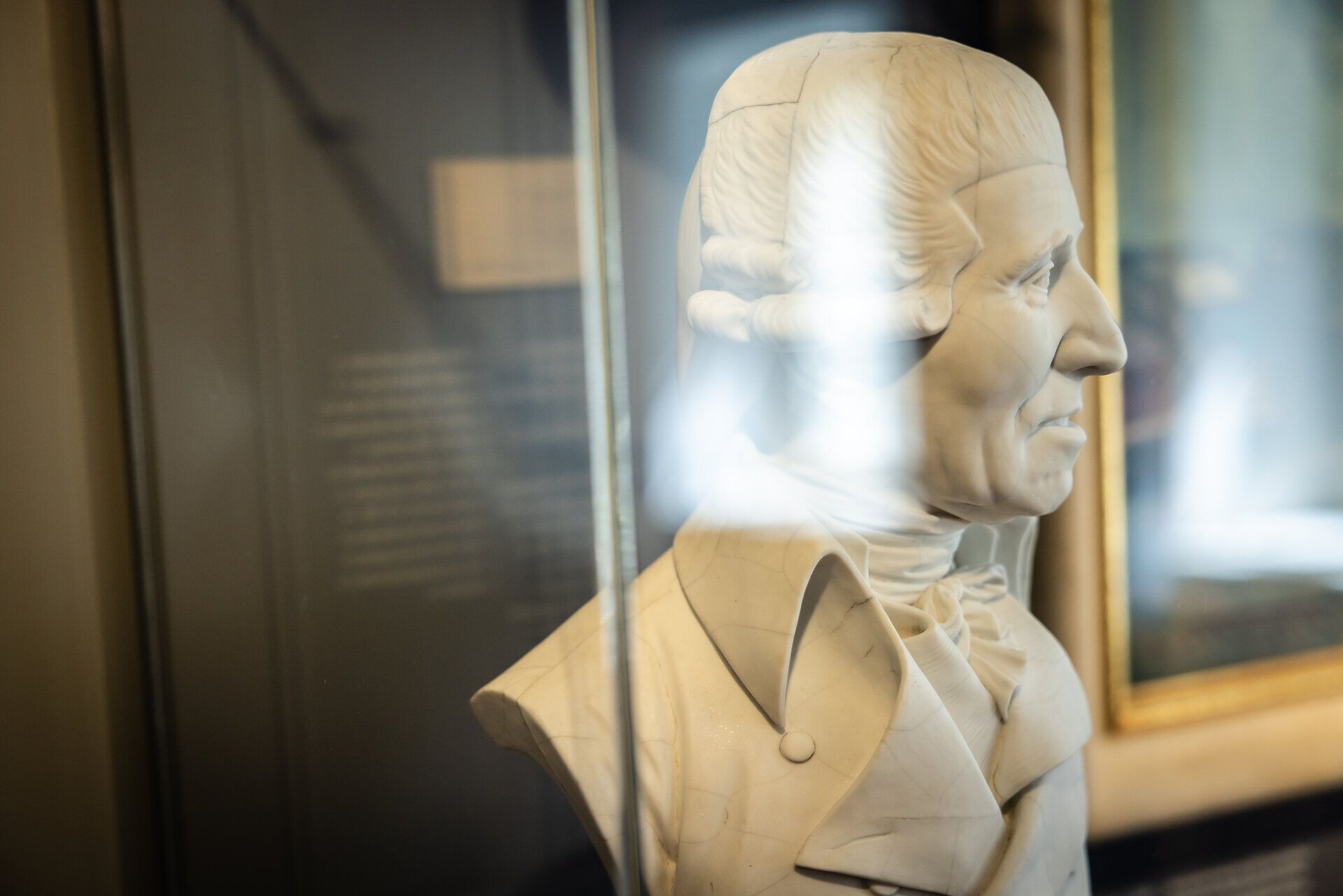 Eine Büste von Joseph Haydn im Museum.