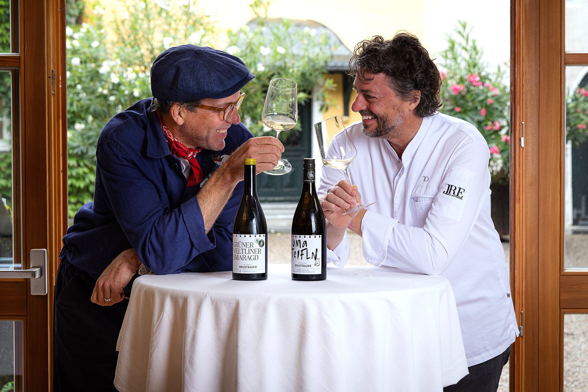 Max Brustbauer und Thomas Dorfer im Nikolaihof Mautern